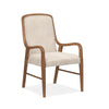 Magnussen Home Woodward Dark Clove Wood Slat Back Arm Chair Two Pack