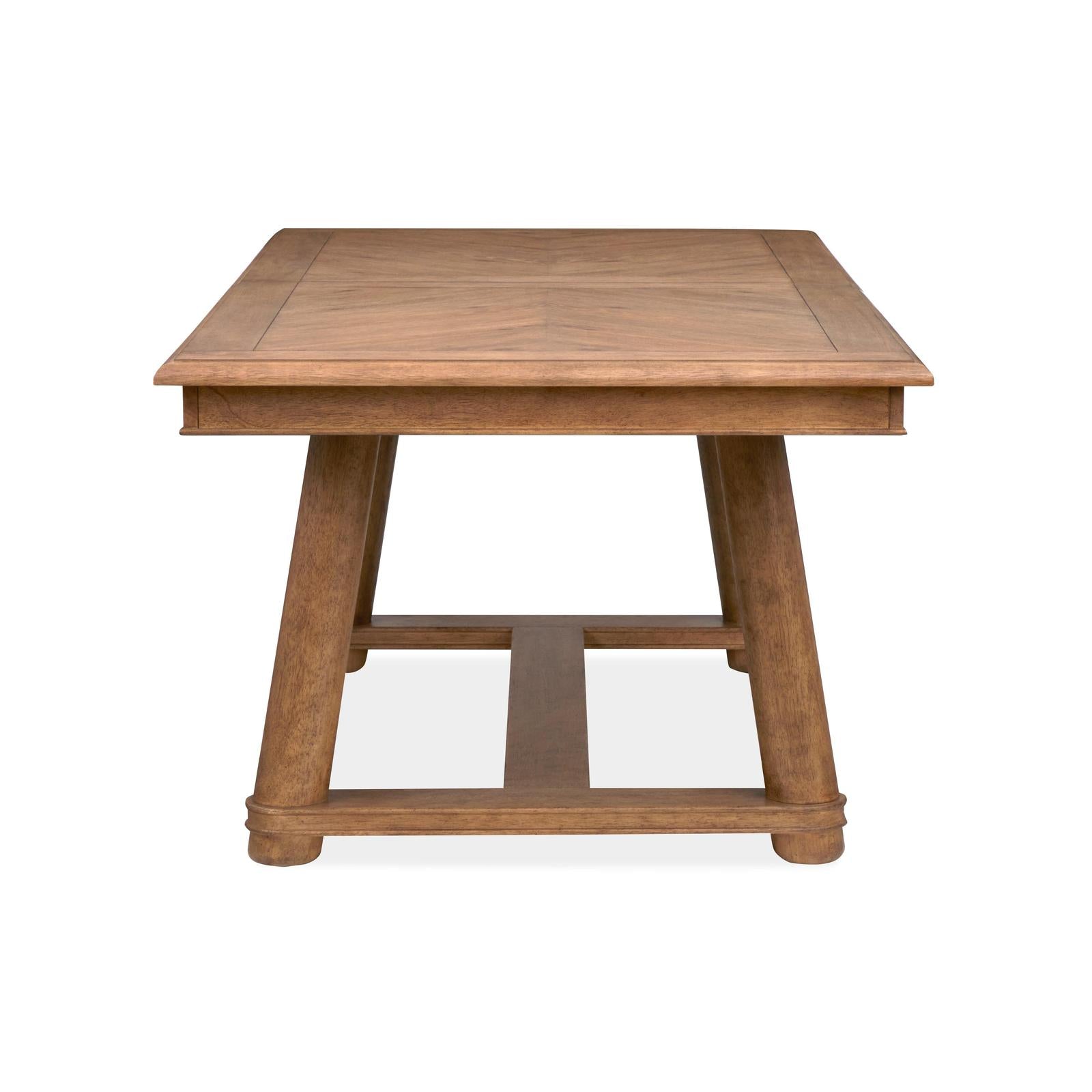Magnussen Home Woodward Dark Clove Trestle Extendable Dining Table
