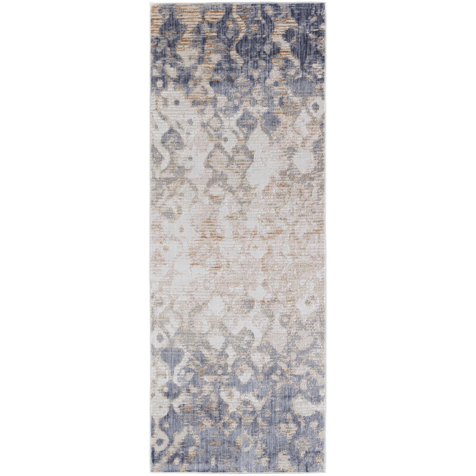 Feizy Laina 39G7F Transitional Gradient & Ombre in Tan/Ivory/Blue