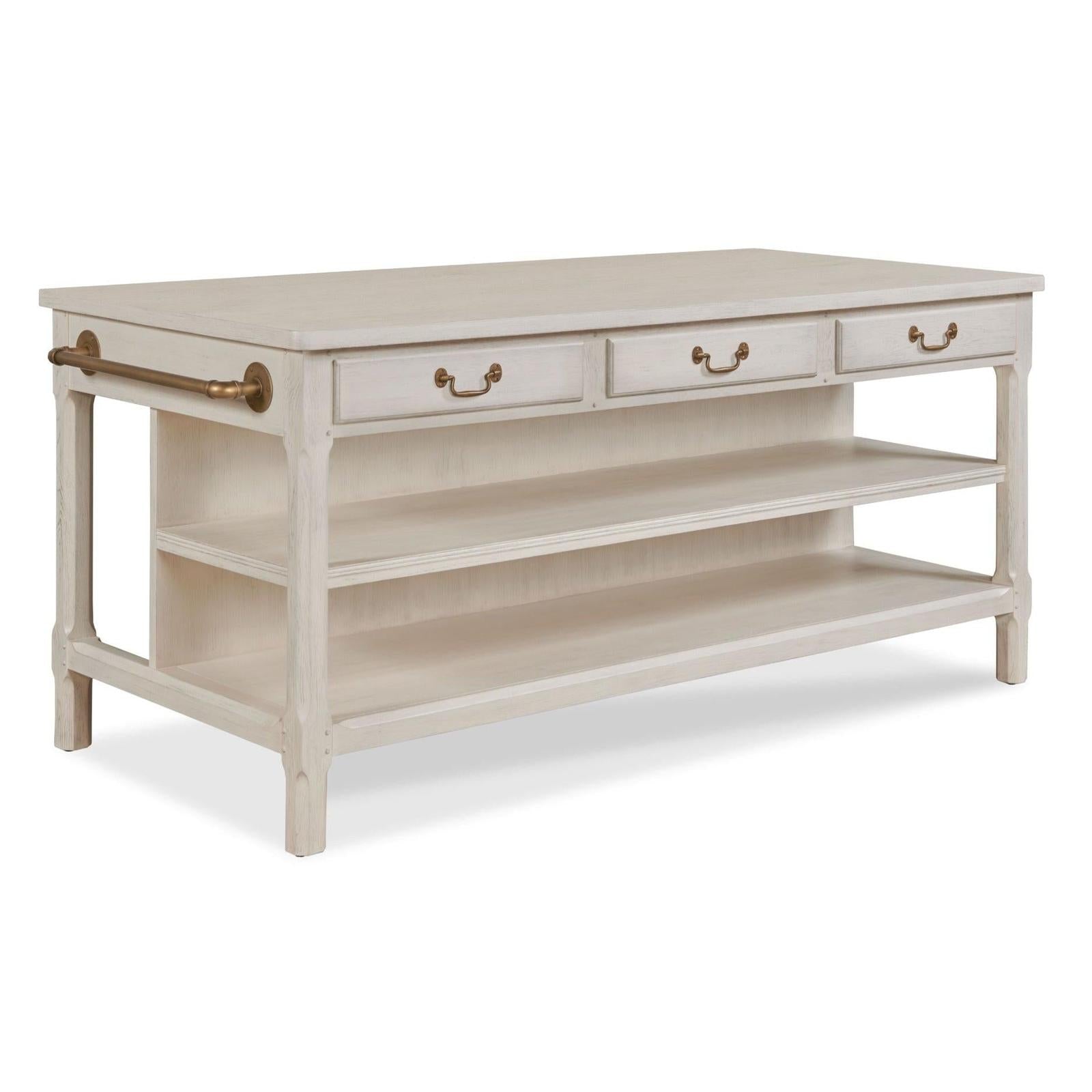 Woodbridge Furniture Draper's Table - Frost White Base