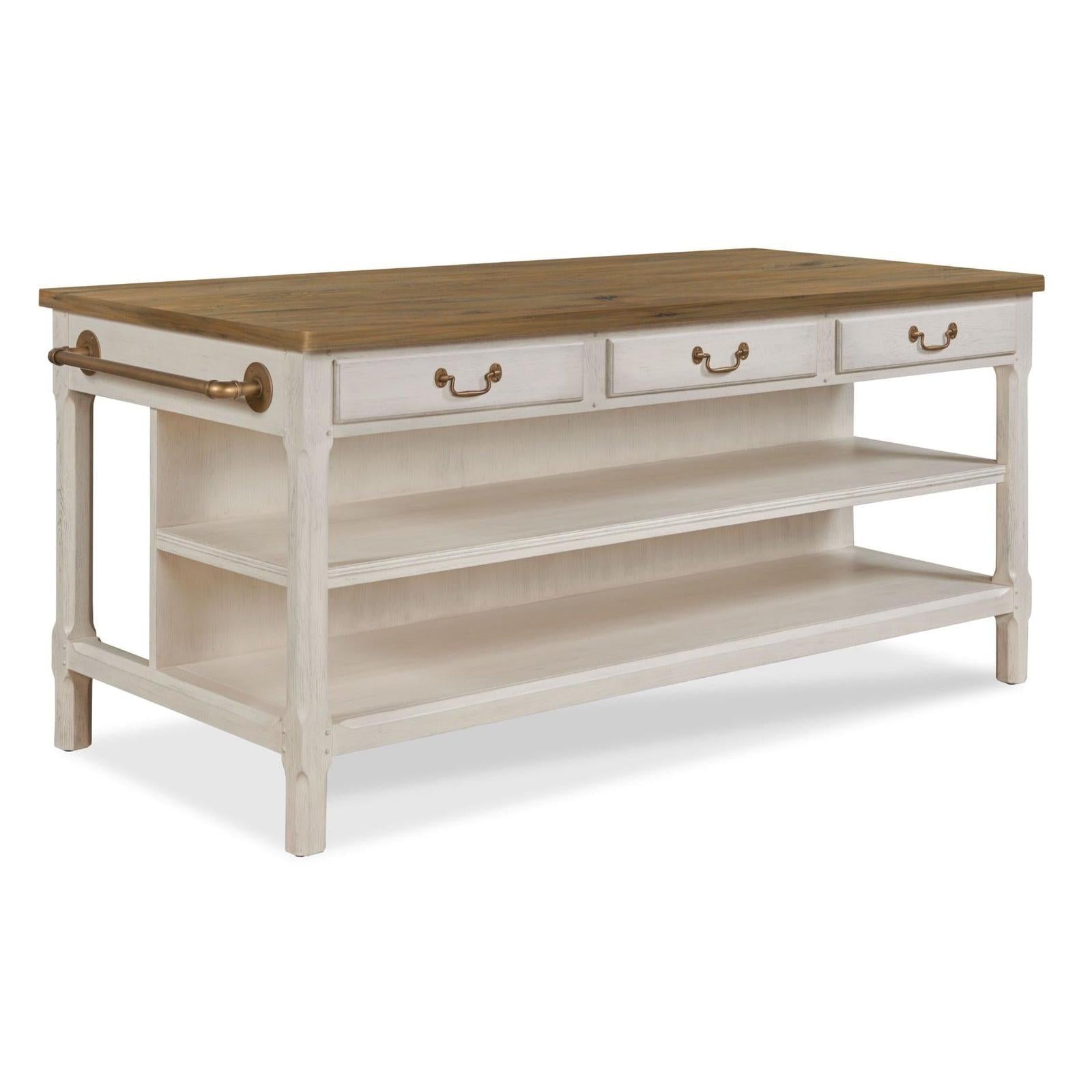 Woodbridge Furniture Draper's Table - Frost White Base