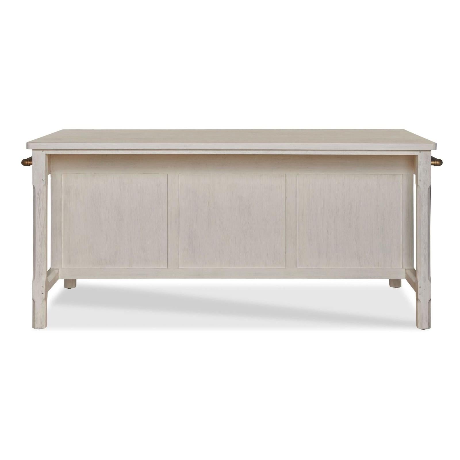 Woodbridge Furniture Draper's Table - Frost White Base