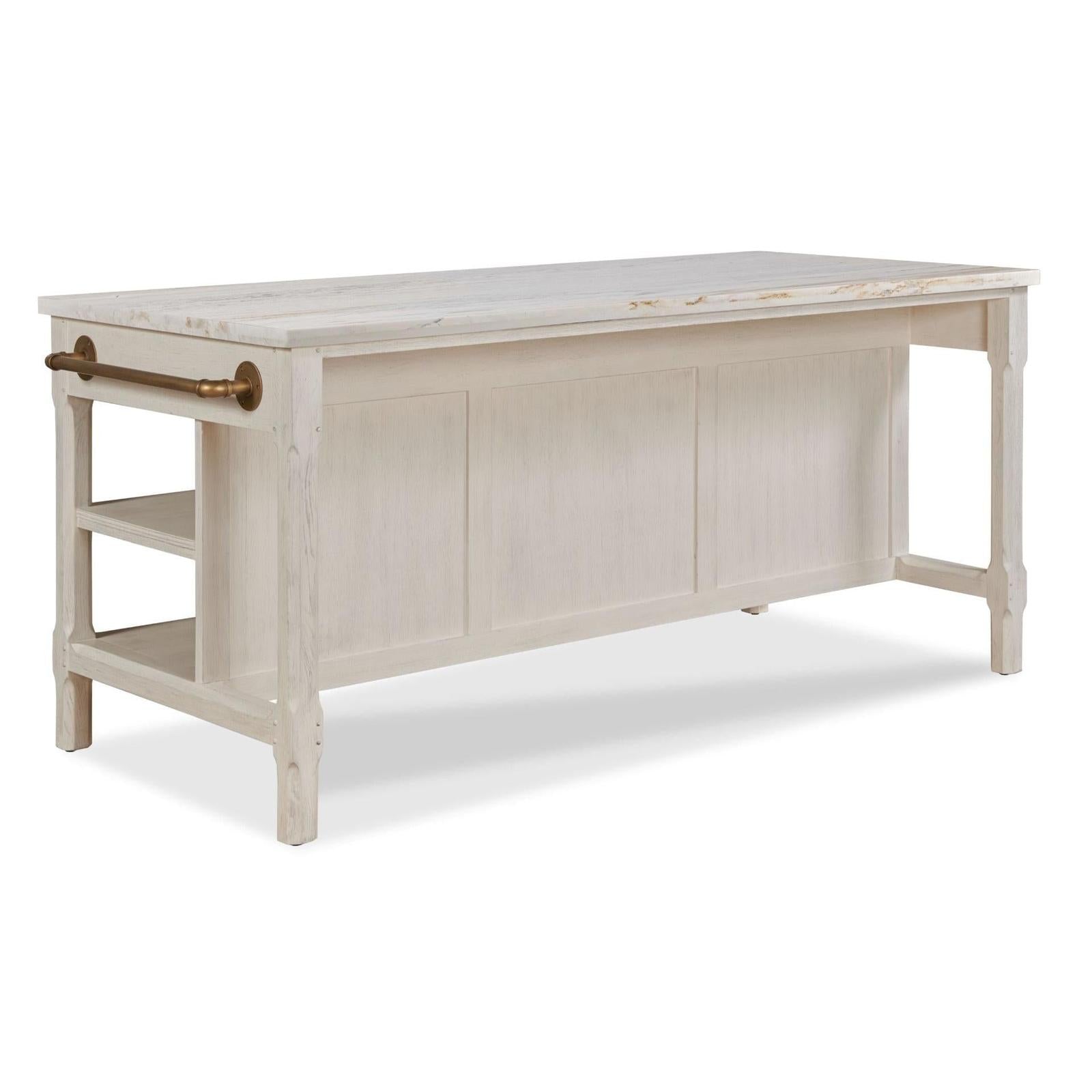 Woodbridge Furniture Draper's Table - Frost White Base