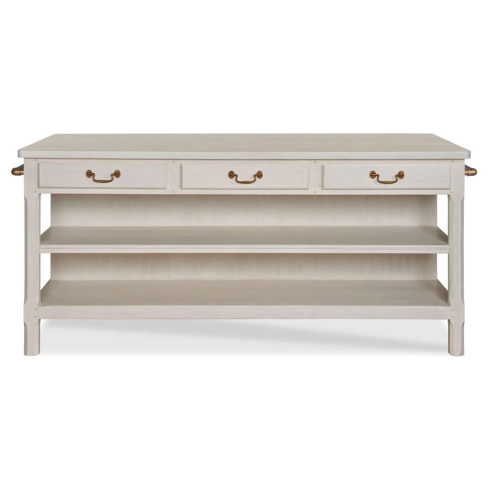 Woodbridge Furniture Draper's Table - Frost White Base
