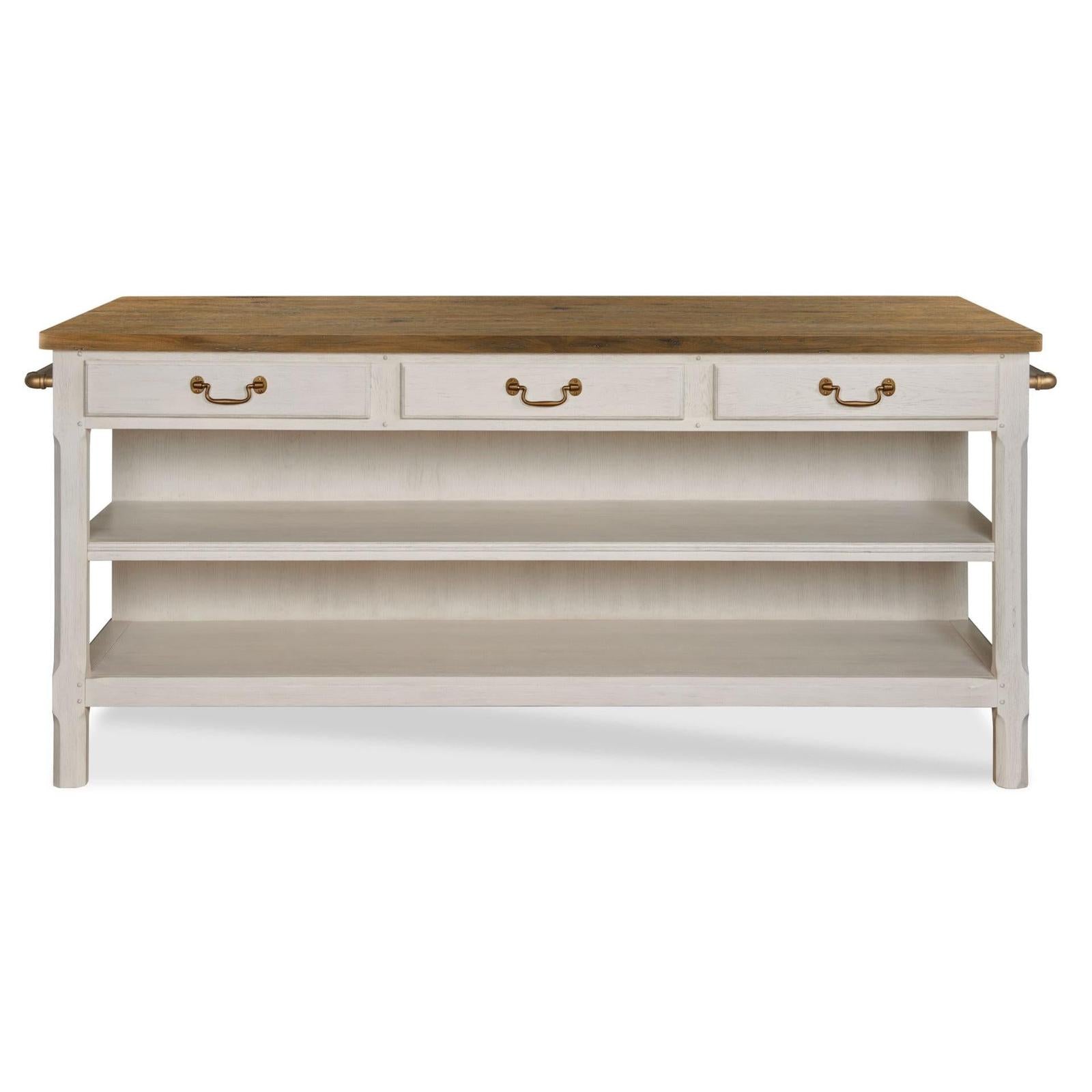Woodbridge Furniture Draper's Table - Frost White Base