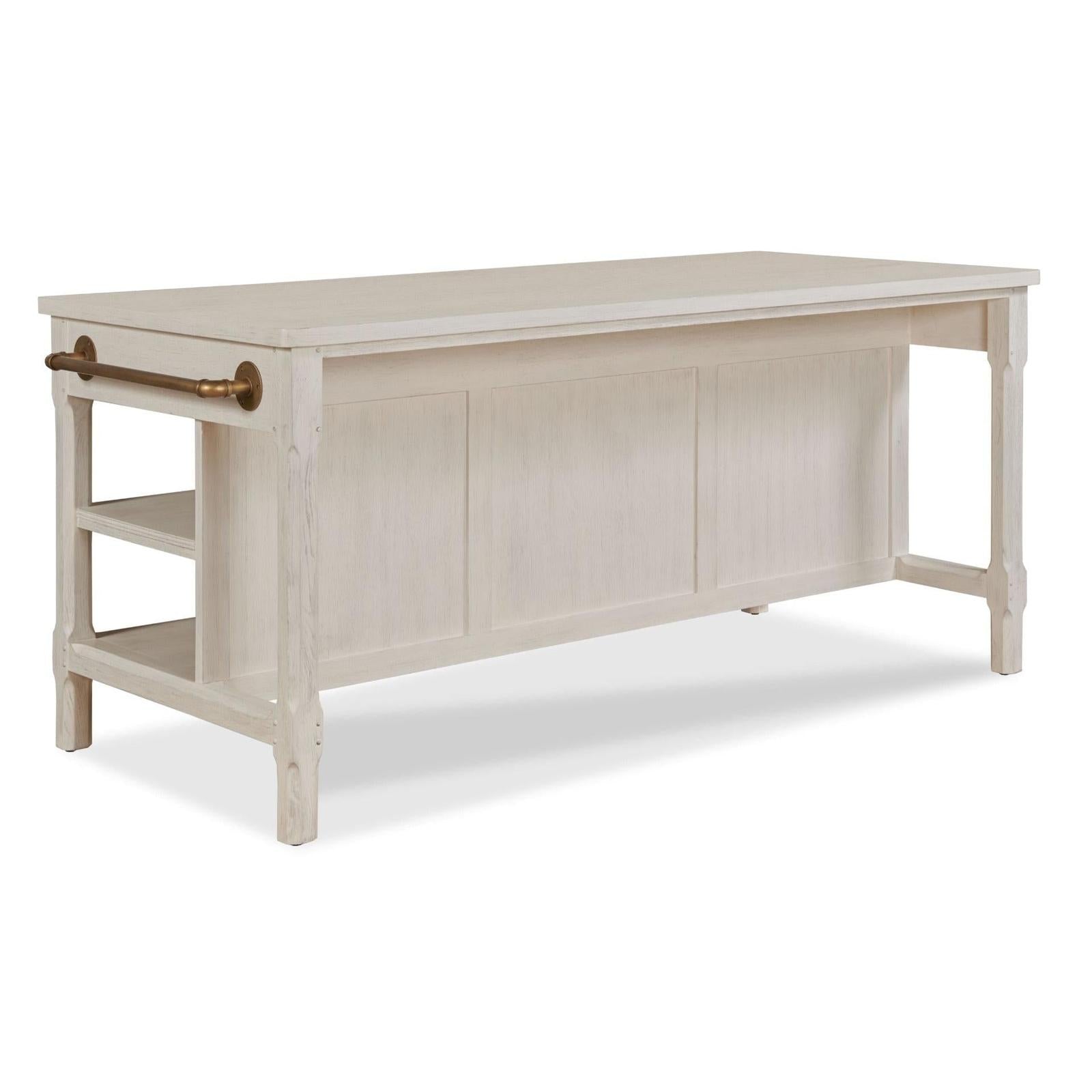 Woodbridge Furniture Draper's Table - Frost White Base