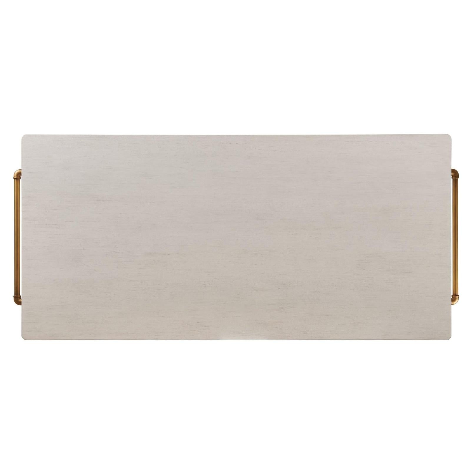 Woodbridge Furniture Draper's Table - Frost White Base