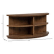 Magnussen Home Oswald Brown Demilune Sofa Table