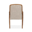 Magnussen Home Woodward Dark Clove Wood Slat Back Arm Chair Two Pack