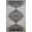 Feizy Micah 39LRF Modern Diamond Rug in Black/Silver/Taupe