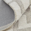 Feizy Lorrain 8919F Modern Geometric Rug in Ivory/Taupe