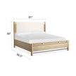 Salt Life Home Sunset Cove Sanibel Brown King Panel Upholstered Bed