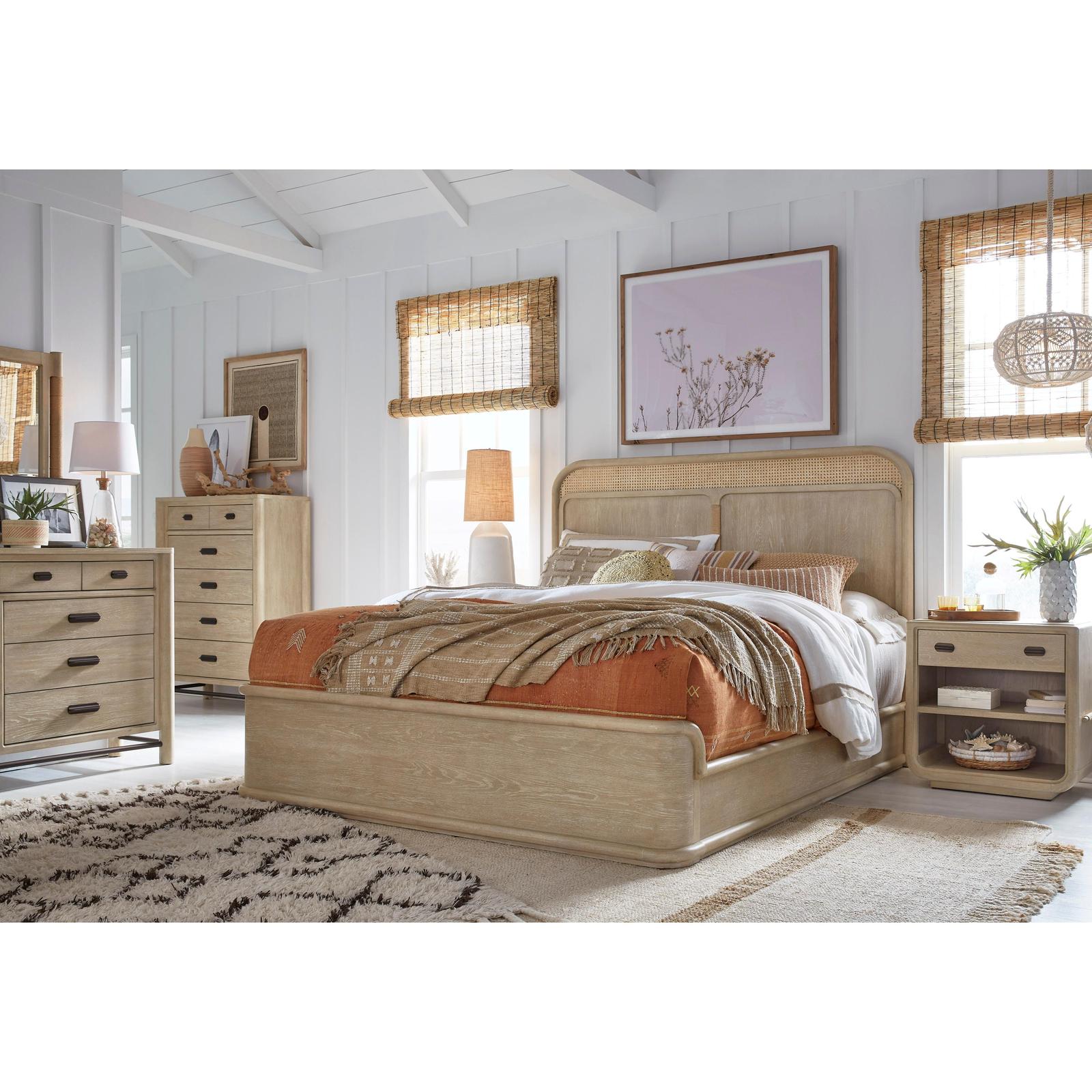 Salt Life Home Sunset Cove Sanibel Brown Drawer Dresser with Landscape Mirror I
