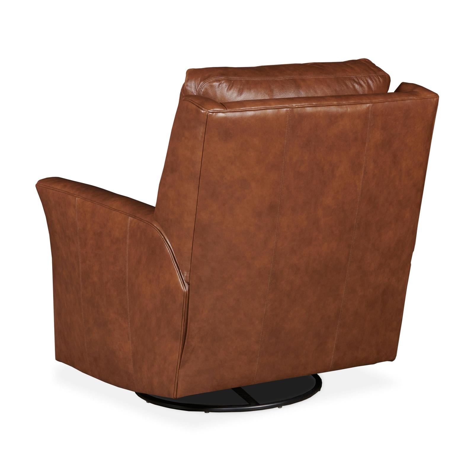 Century Furniture Leather Aubry Swivel Glider Electric Recliner