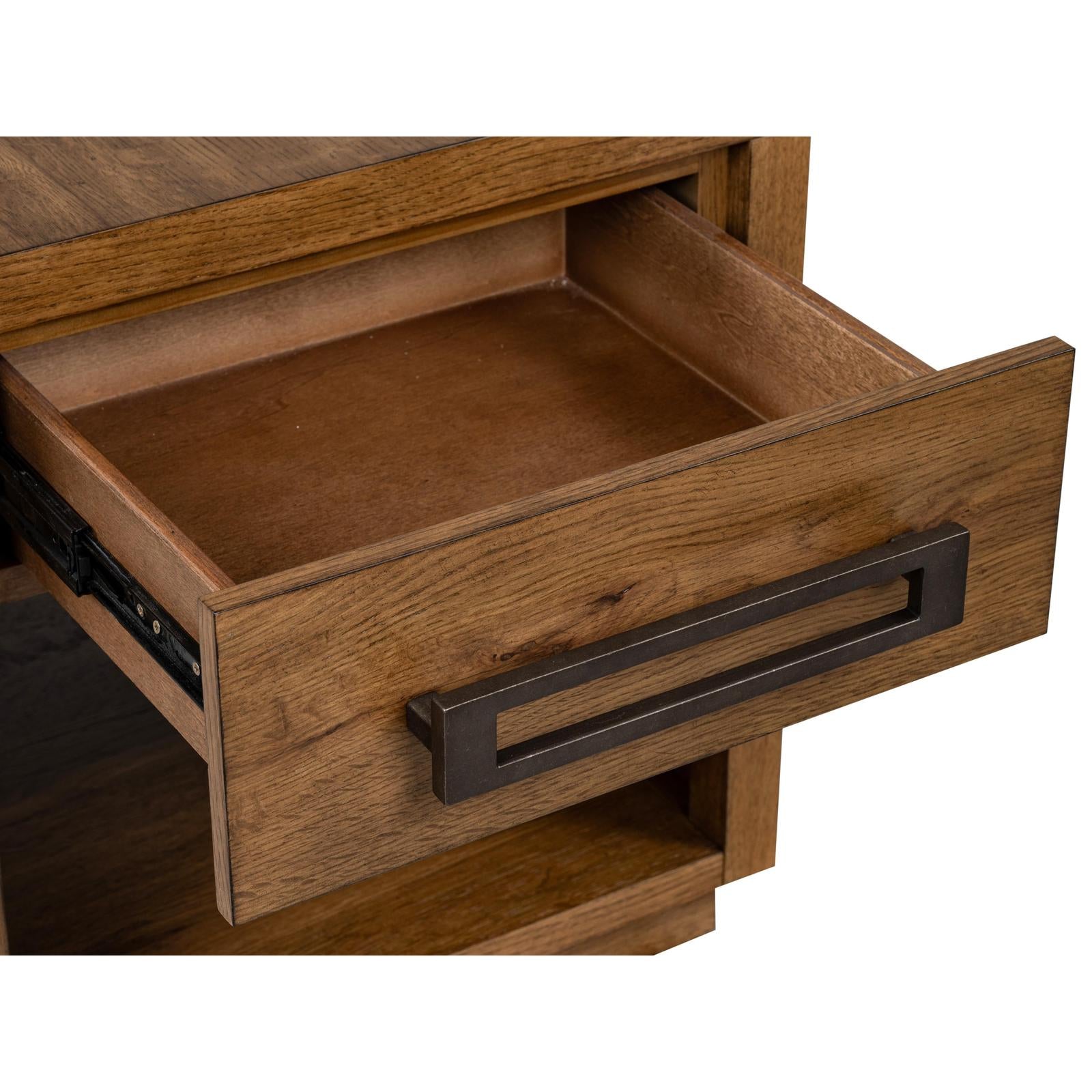 Magnussen Home Marcel Brown Drawer End Table