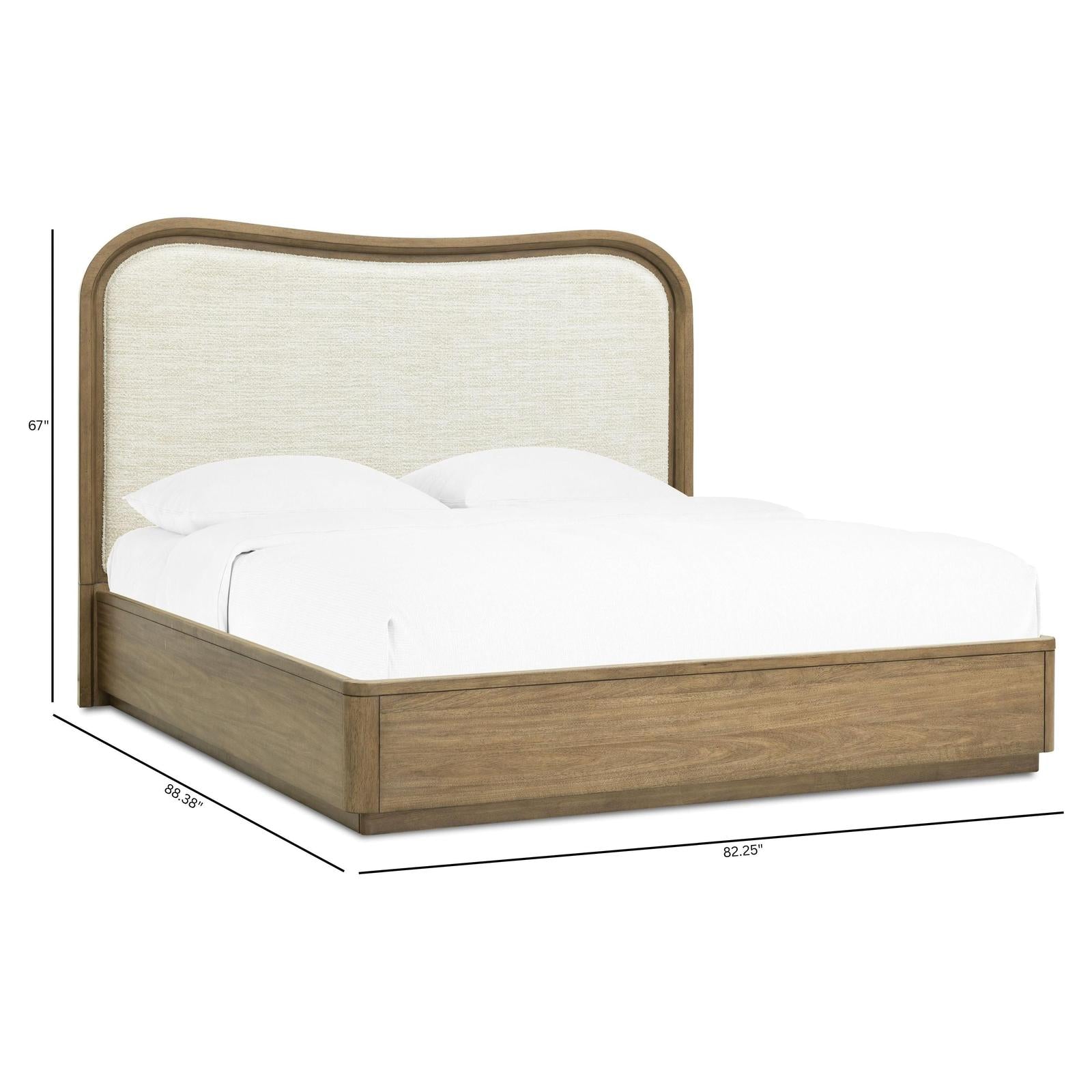Pulaski Furniture Leeza Brown Upholstered Panel Bed