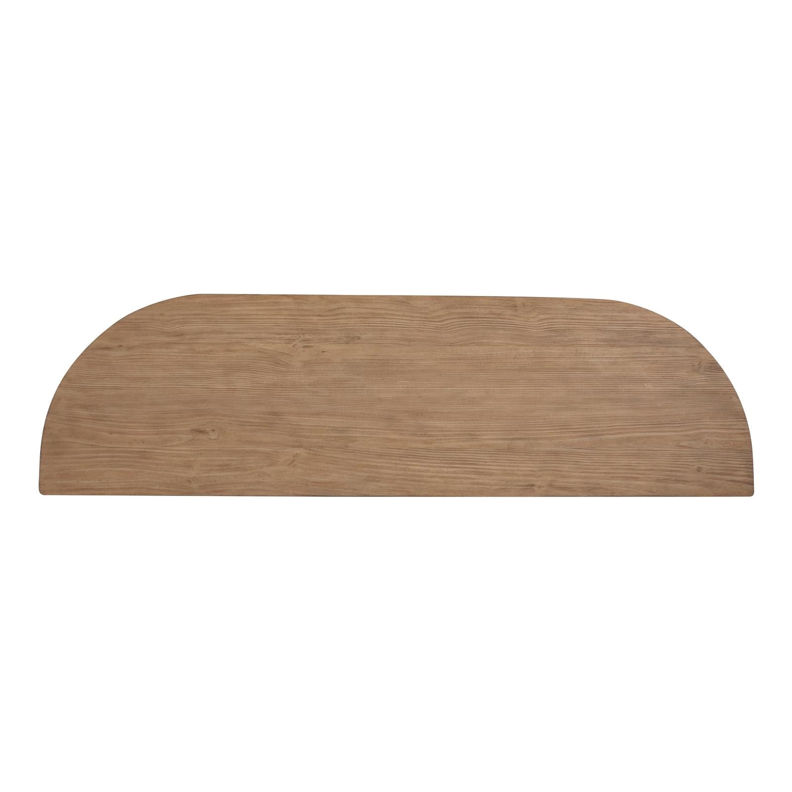 Magnussen Home Hayden Golden Oat Demilune Sofa Table