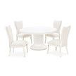 Michael Amini La Marisia Round Dining Table - Creamy Pearl