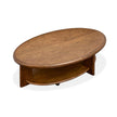 Magnussen Home Tanner Tawny Brown Oval Cocktail Table With Casters
