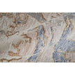 Feizy Laina 39G8F Transitional Abstract in Tan/Blue