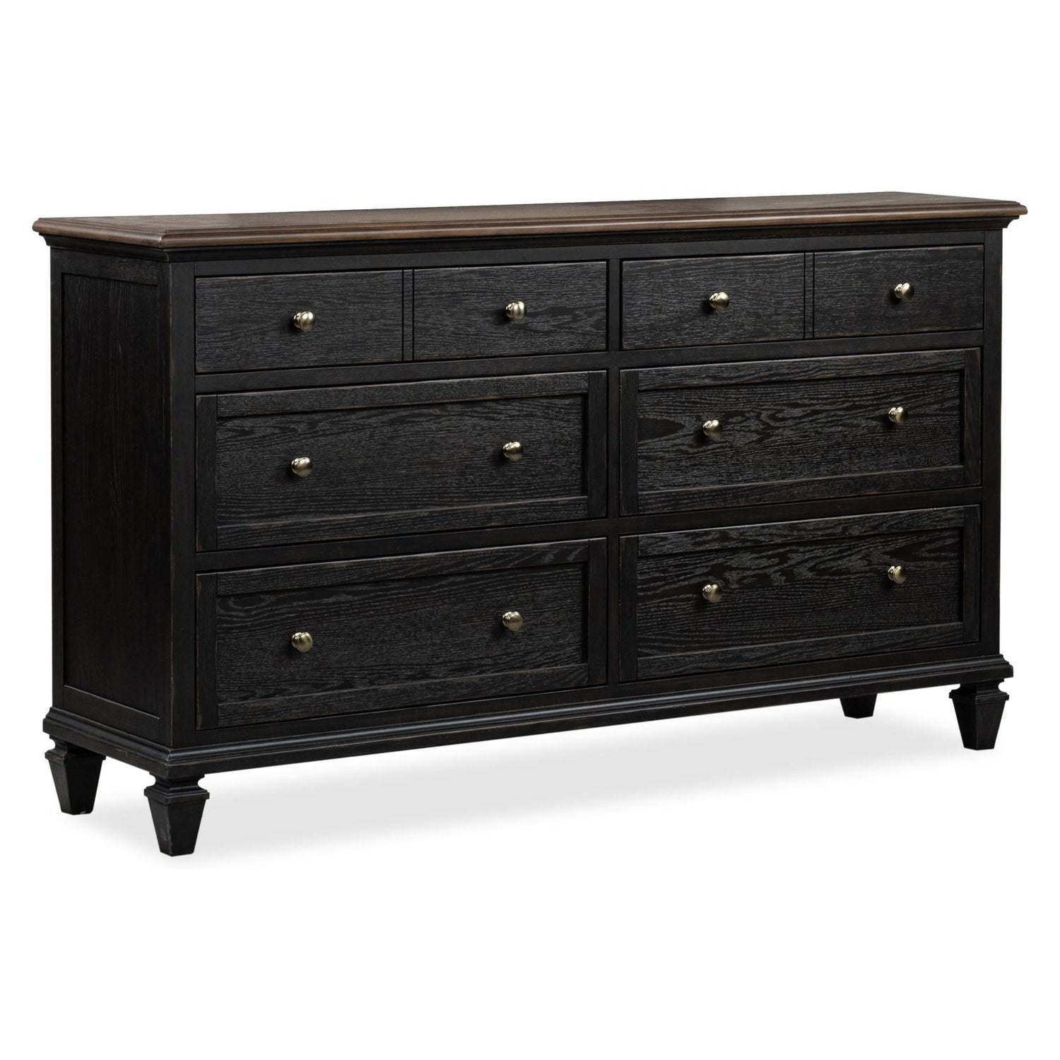 Magnussen Home Surrey Brown Double Drawer Dresser