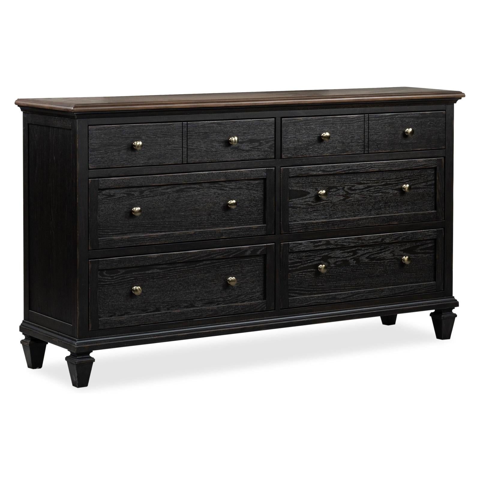 Magnussen Home Surrey Brown Double Drawer Dresser