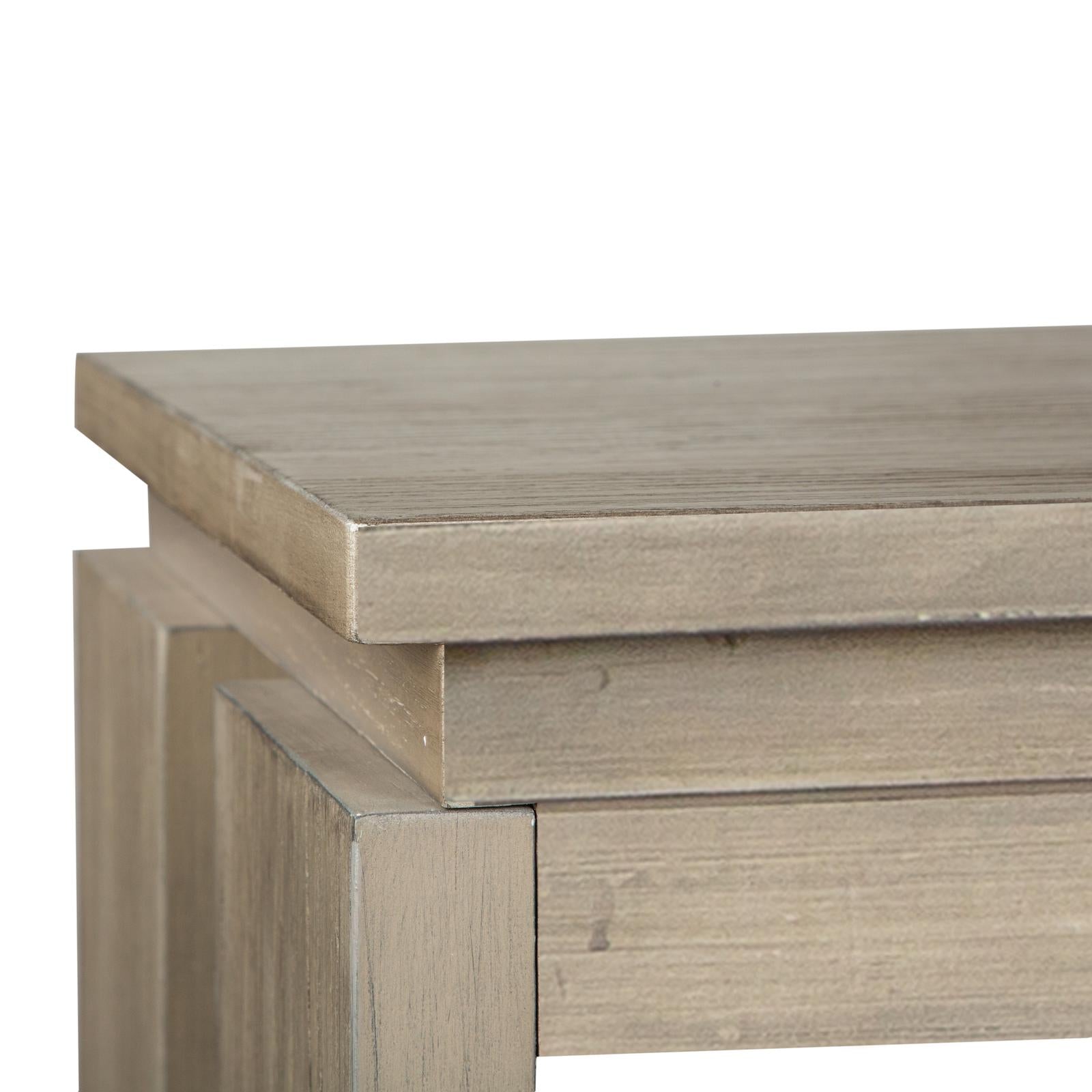 Magnussen Home Conrad Stone Harbor Grey Rectangular Sofa Table