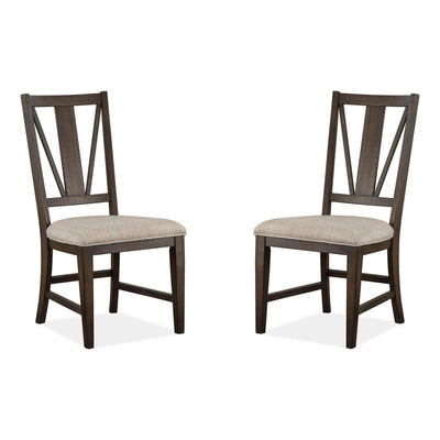 Magnussen Home Westley Falls Graphite Side Chair Set of 2