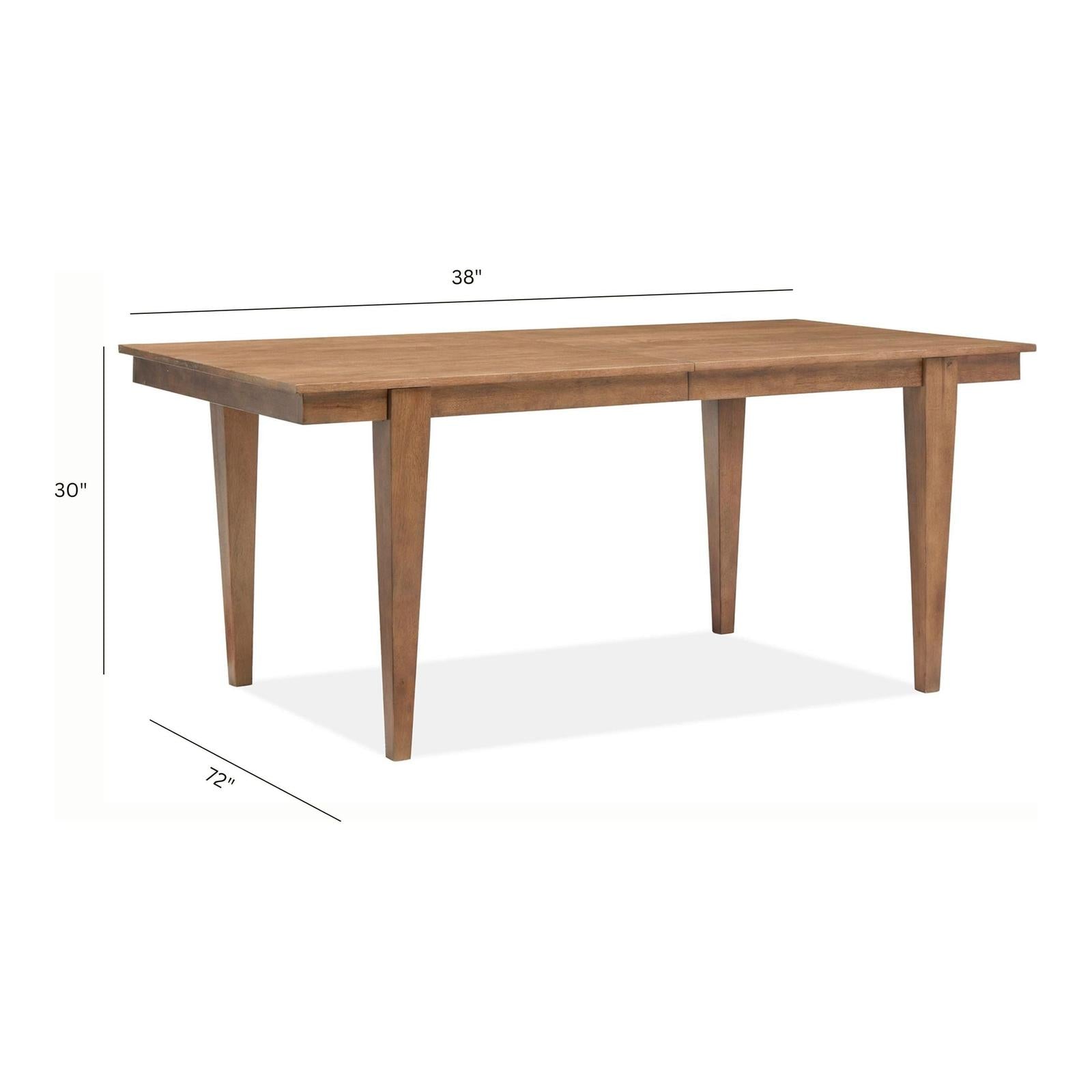 Magnussen Home Lindon Belgian Wheat Extendable Rectangular Dining Table