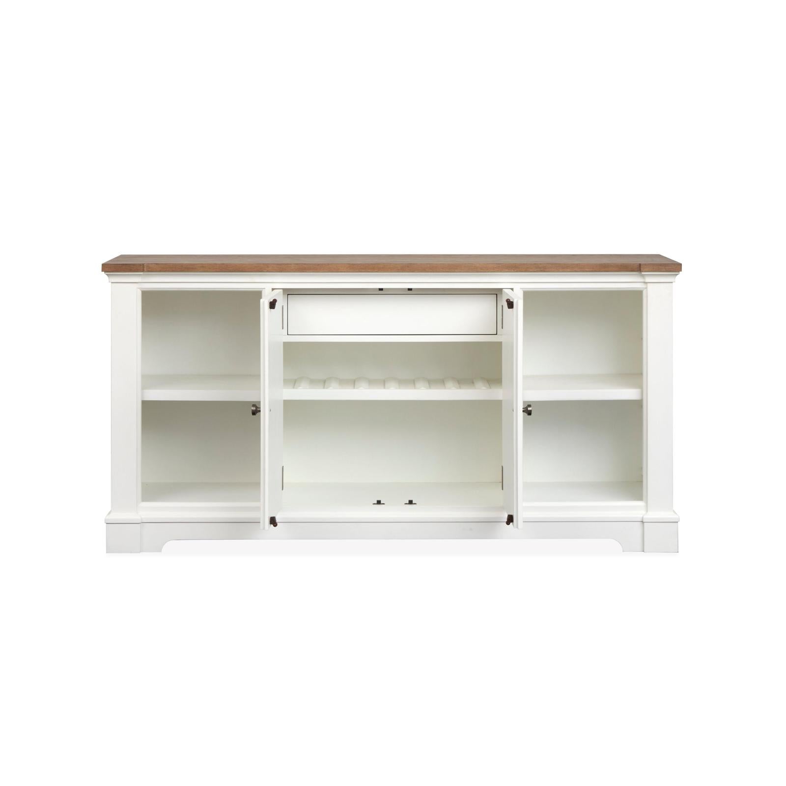 Magnussen Home Kingston Whisper White & Cerused Nutmeg Credenza
