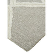 Feizy Anica 8009F Transitional Geometric Rug in Gray/Ivory