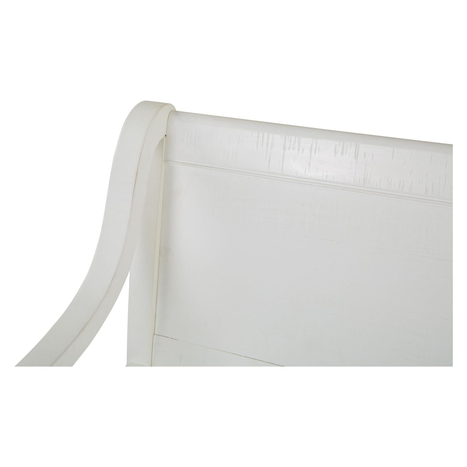 Magnussen Home Heron Cove Chalk White And Dovetail Grey Bench With Back