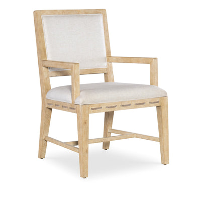 Hooker Furniture Retreat Cane Back Arm Chair - Beige - Set of 2