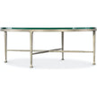 M Furniture Cora Glass Top Round Coffee Table