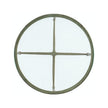 M Furniture Cora Glass Top Round Side Table