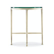 M Furniture Cora Glass Top Oval Drink Table