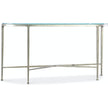 M Furniture Cora Glass Top Console Table