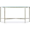 M Furniture Cora Glass Top Console Table