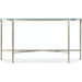 M Furniture Cora Glass Top Console Table