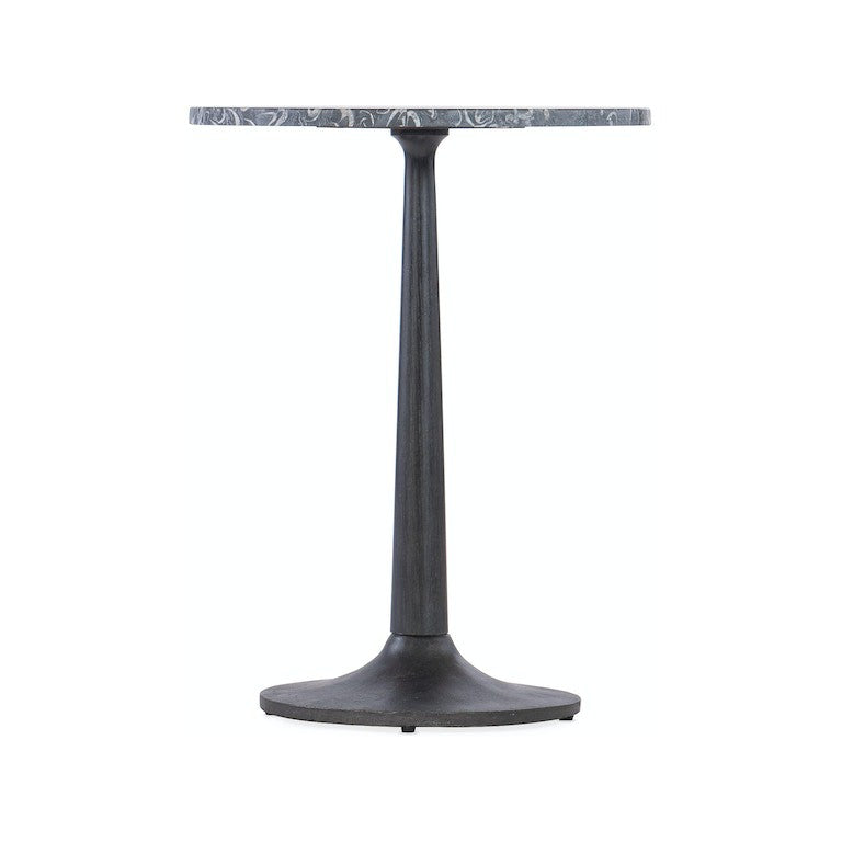 M Furniture Estelle Marble & Metal Drink Table