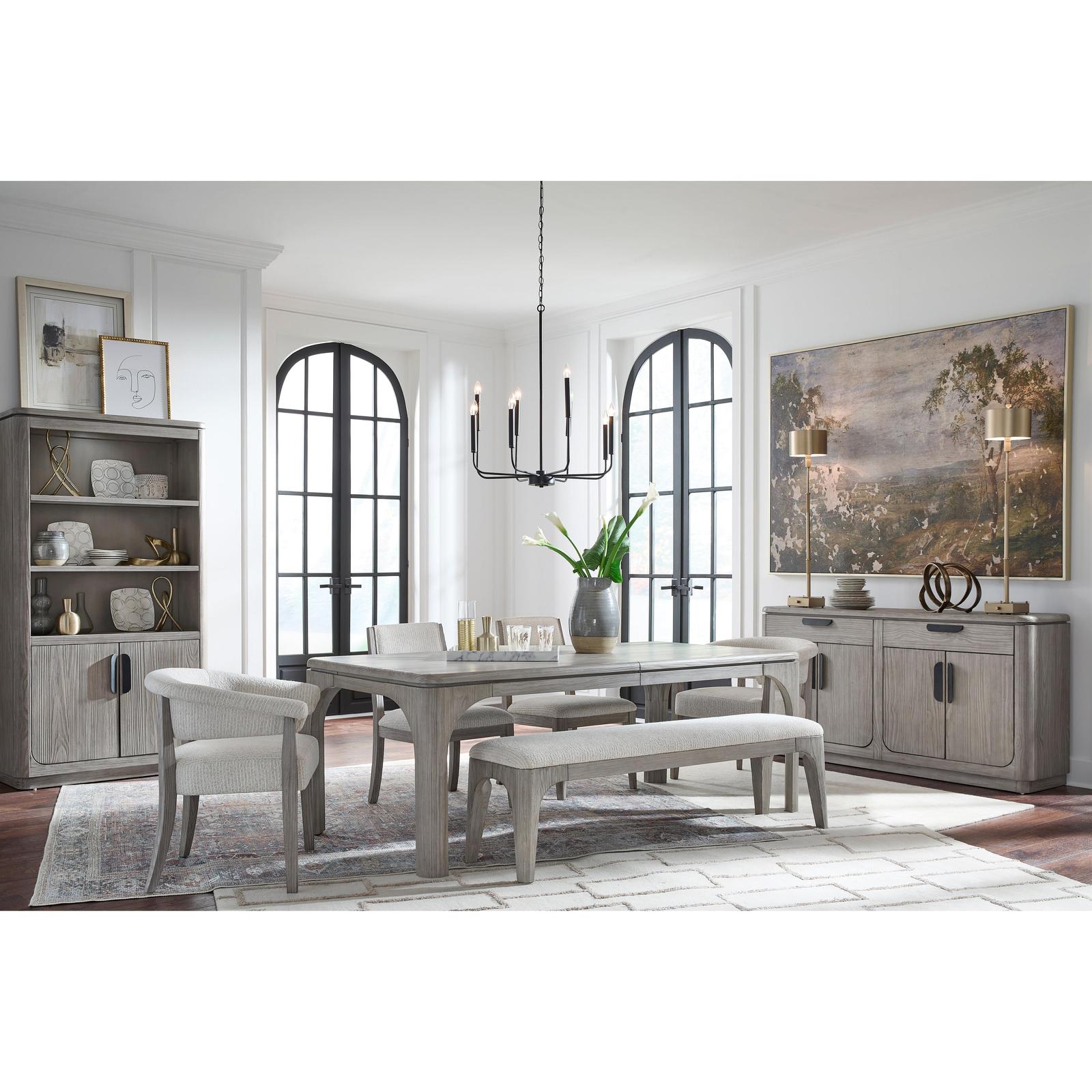 Magnussen Home Braelyn Dorian Grey Extendable Rectangular Dining Table