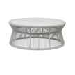 Sunset West Miami Coffee Table with Honed Cararra Marble Top