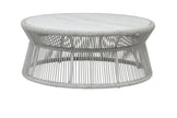 Sunset West Miami Coffee Table with Honed Cararra Marble Top