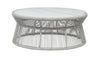Sunset West Miami Coffee Table with Honed Cararra Marble Top
