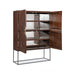 M Furniture Vinca Carved Bar Cabinet