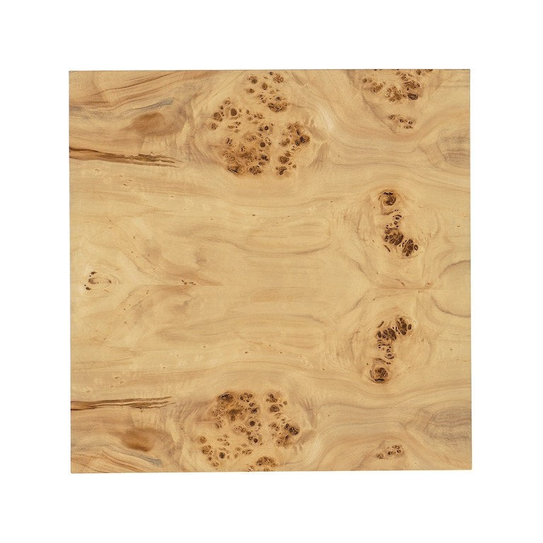M Furniture Auberon Burl Side Table