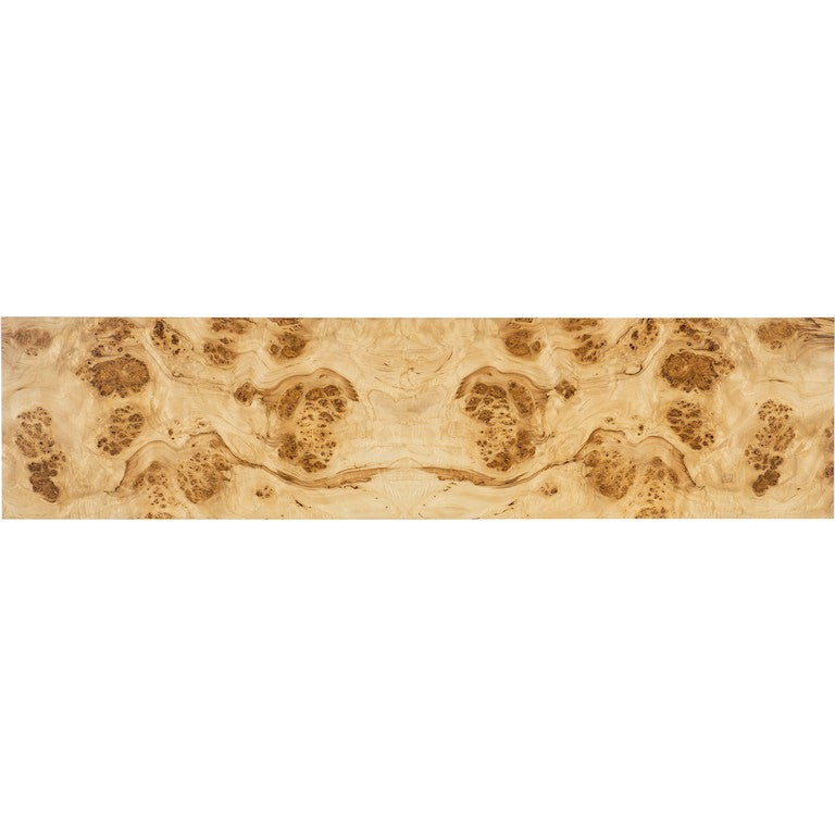 M Furniture Auberon Burl Console Table