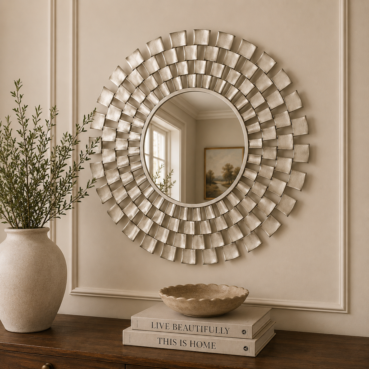 Bassett Mirror Chequers Wall Mirror