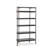 M Furniture Grayson Etagere Bookcase