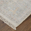 Feizy Caldwell 8976F Transitional Floral & Botanical Rug in Ivory/Tan/Blue